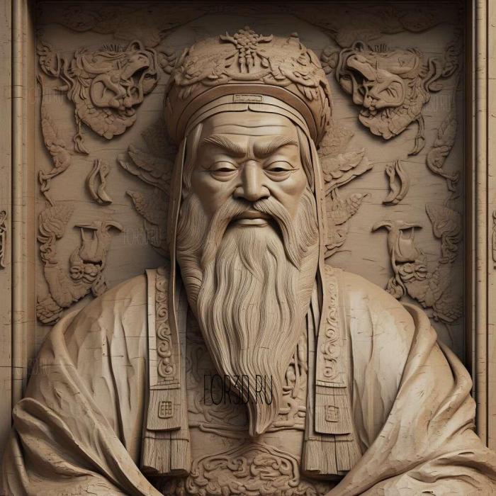 Qin Shi Huang 3 stl model for CNC